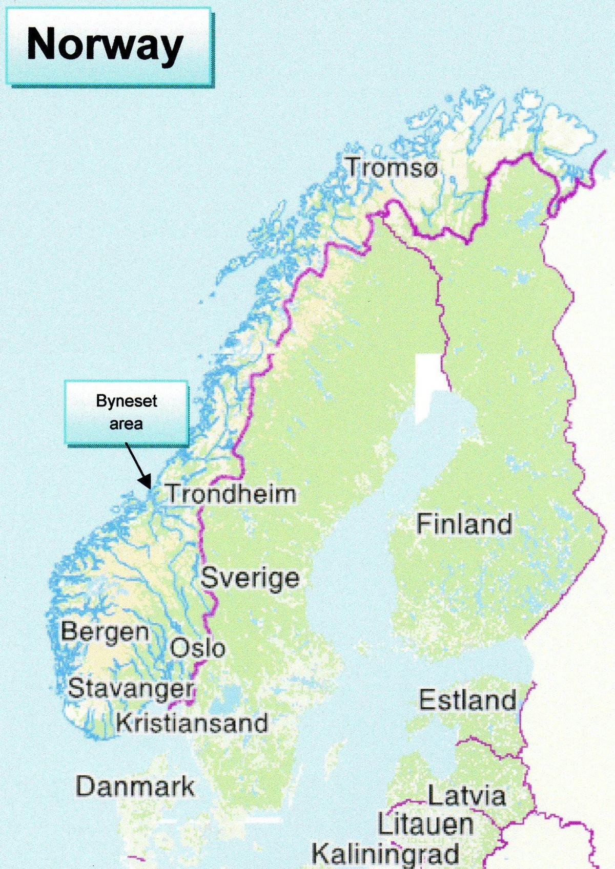 Карта тронхейм, Норвегія