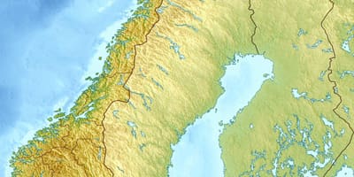Норвегія топо карті