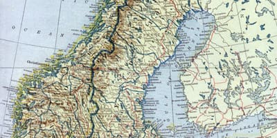 Карта старого Норвегія