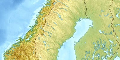 Фізична Карта Норвегія