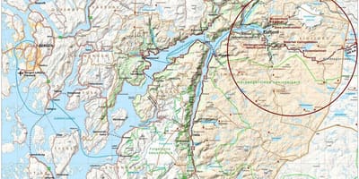 Хардангерфьорд Норвегія карті